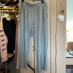 Blue pajama pants